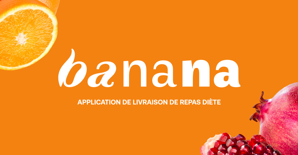 Mockup de marque Banana : enseigne lumineuse jaune néon affichant le logo 'Banana Nutrition & Fitness' sur une texture de mur en briques blanches, créant une ambiance moderne et énergique.