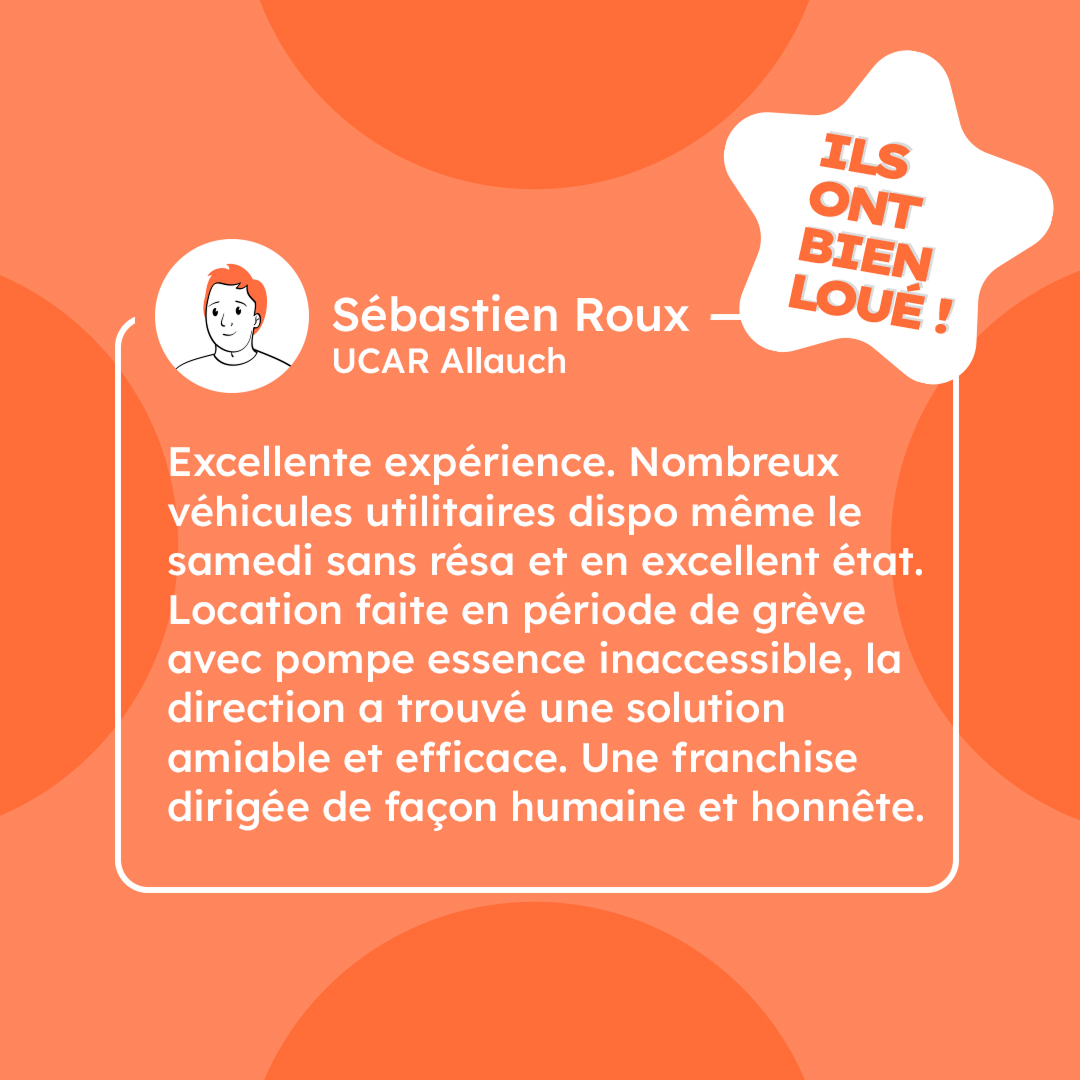 Post Instagram de type citation pour la marque Ucar. Design graphique épuré aux couleurs orange de l'identité visuelle de l'entreprise Ucar.
