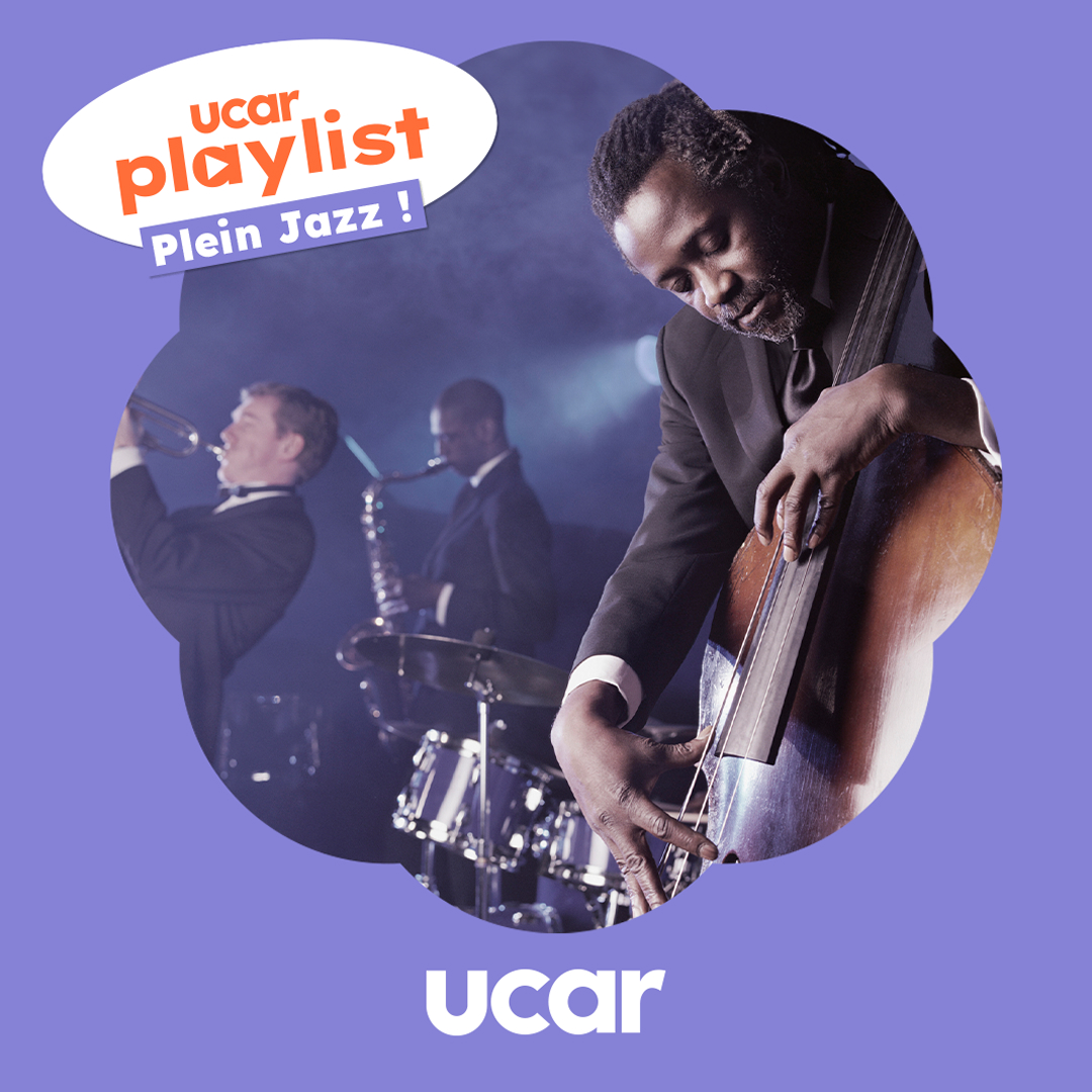 Maquette graphique de playlist Spotify personnalisée pour Ucar, Partie 2. Contenu interactif pour réseaux sociaux sur le thème de la route et de la musique.